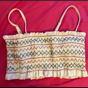 ruffled swimsuit top